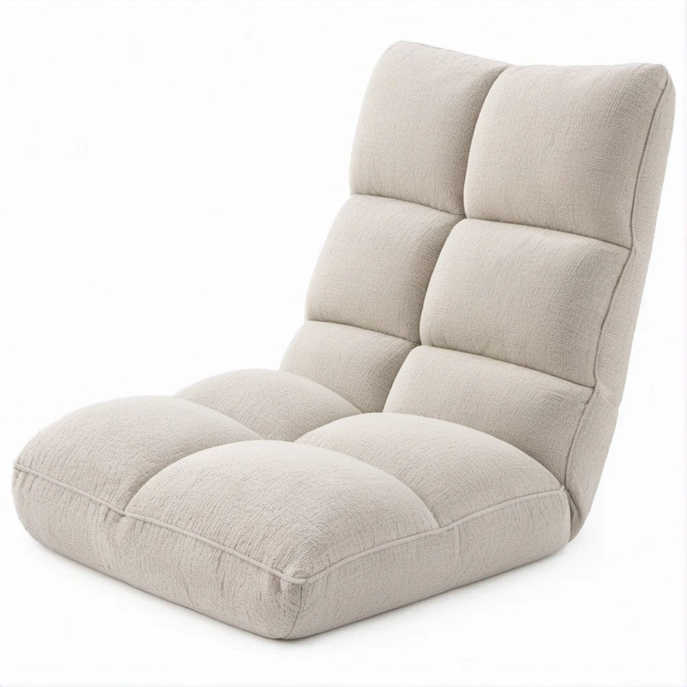 Gepolsterter Bodensessel Beige, 65 x 85 x 80 cm